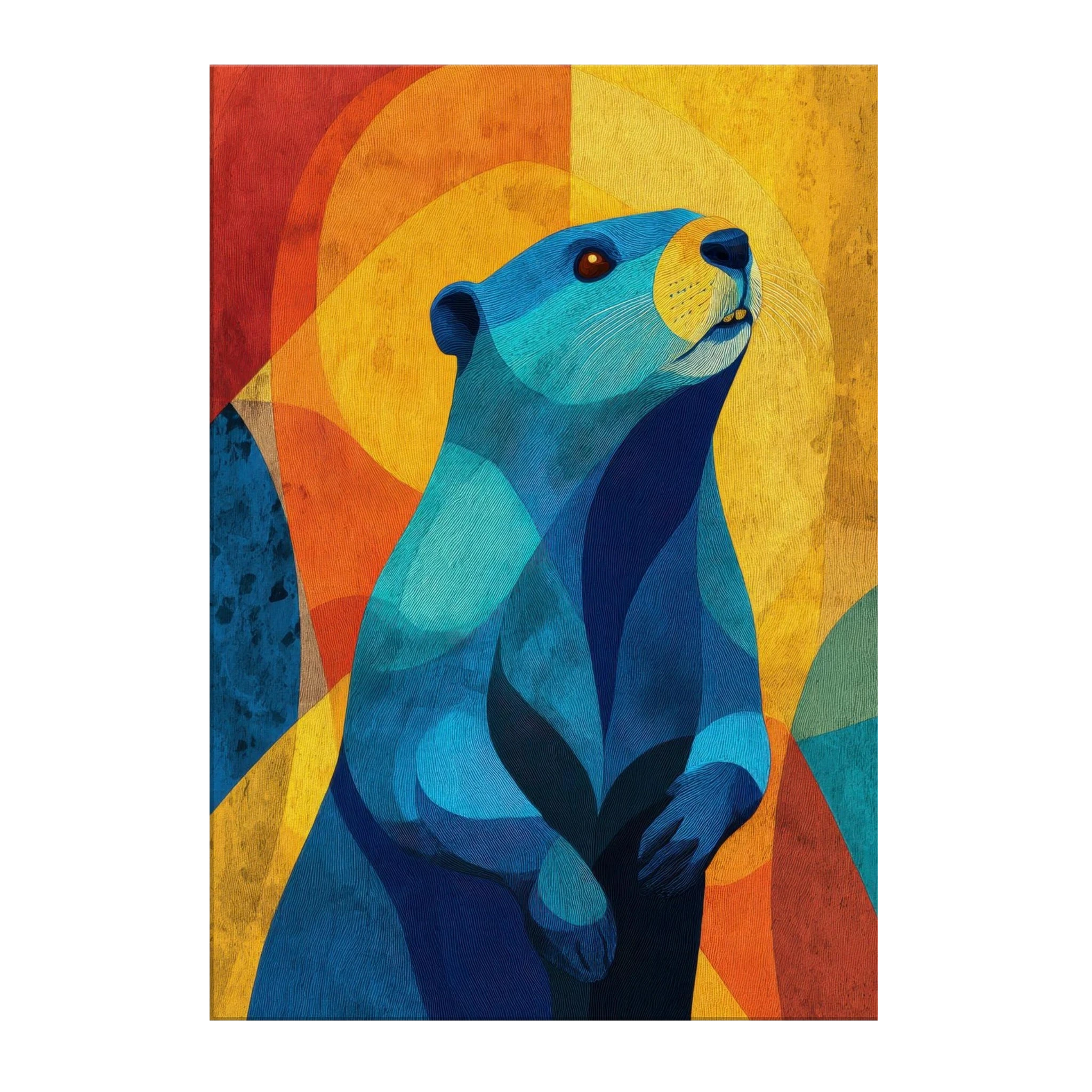 Modern Art Beaver Wall Art | Calm River Beaver – CASOPRA
