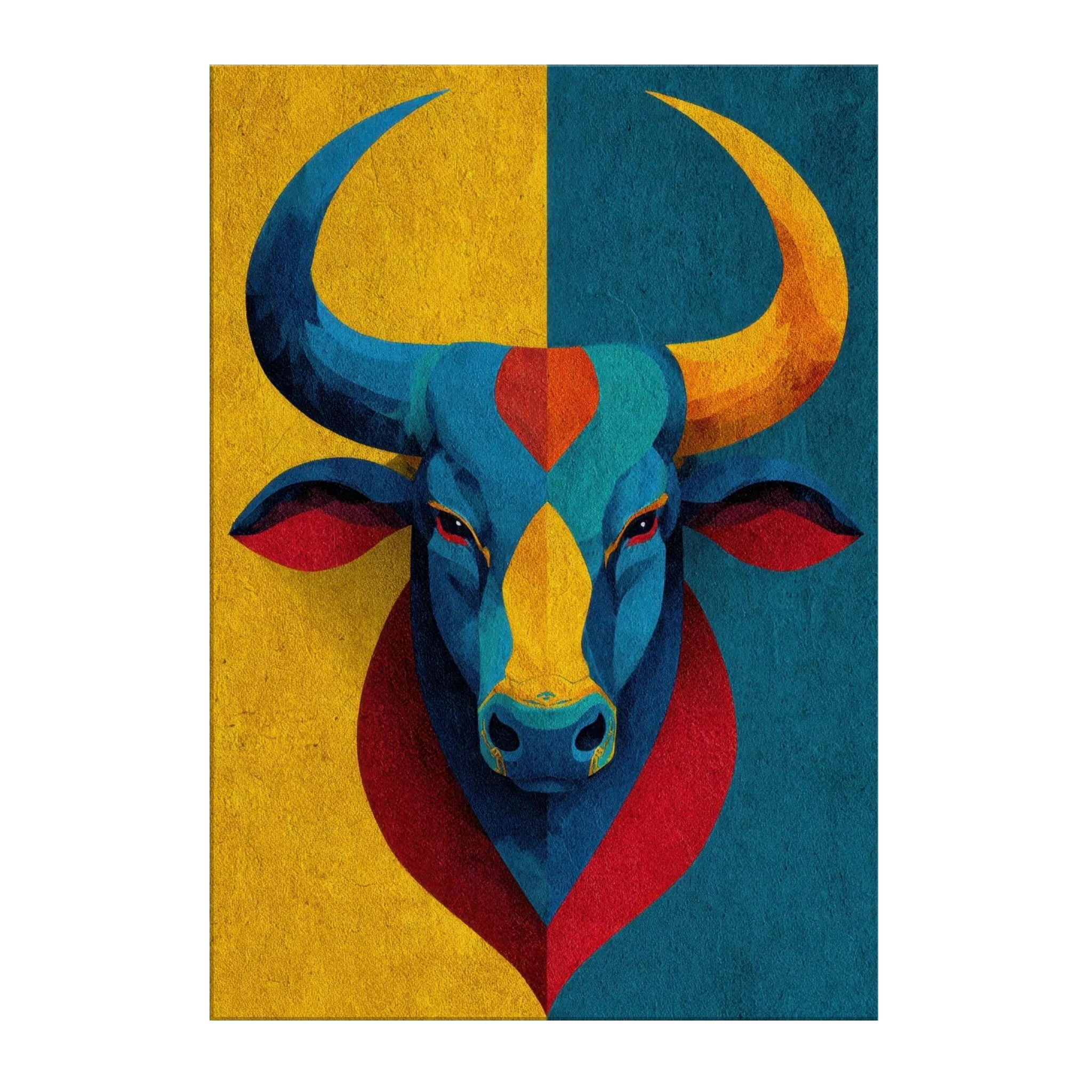 Modern Art Taurus Wall Art | Taurus in Neon – CASOPRA